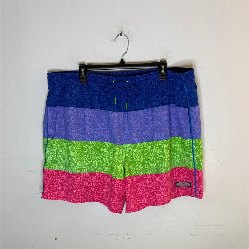 Vineyard Vines Color Block Mesh Lined Swim Shorts Size 2XL
